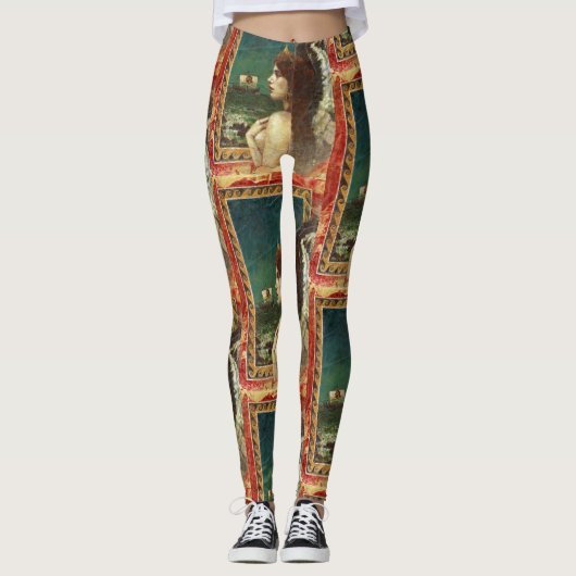 Altgriechische Siren-Leggings Leggings (Vorderseite)