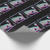 Altgriechische Statue Discus Throw Vaporwave Glitc Geschenkpapier (Ecke)