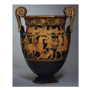 Altgriechische Terrakotta-Voluten-Krater ca. 450 v Poster