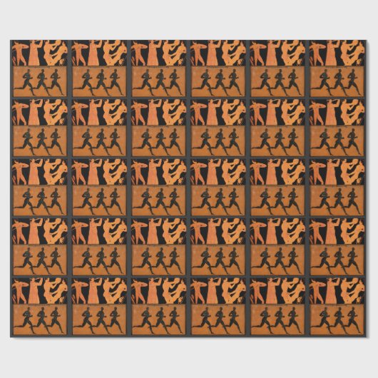 Altgriechische Vasen - Sport Geschenkpapier (Flach)
