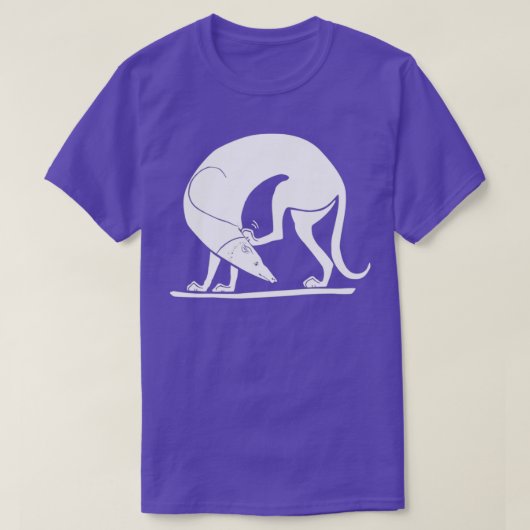 Altgriechischer Art Spartan Greyhound Jagen Hund T-Shirt (Design vorne)