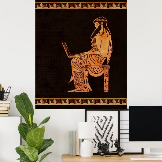 Altgriechischer Geschäftsmann Poster (Heimbüro)