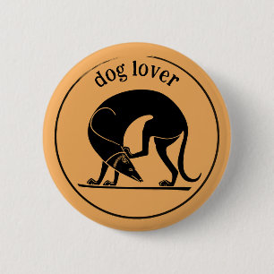 Altgriechischer Hund (Euergides Painter) Button