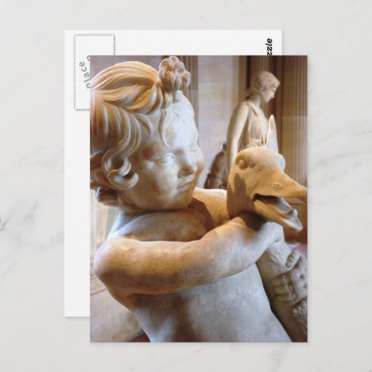 Altgriechischer Junge mit Gänse Postkarte (Vorne/Hinten)