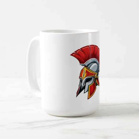 Altgriechischer korinthischer Helm Kaffeetasse (Vorderseite Links)