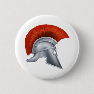 Altgriechischer Kriegers-Sturzhelm Button