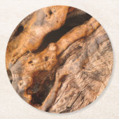 Altgriechischer Olivenbaum Trunk Print Runder Pappuntersetzer (Vorderseite)