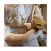 Altgriechischer Skulptur-Junge und Gans Fliese (Vorderseite)