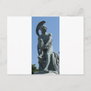 Altgriechischer Soldat im klassischen Griechenland Postkarte