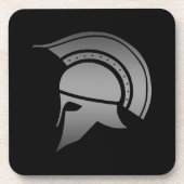 Altgriechischer spartanischer Sturzhelm Untersetzer (Vorderseite)