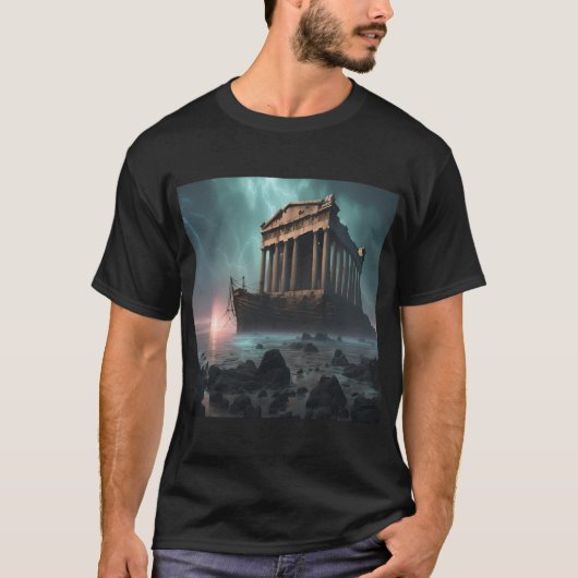 Altgriechischer Tempel T-Shirt (Vorderseite)
