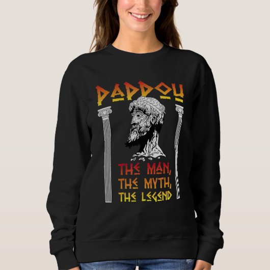 Altgriechischer Vatertag Geschichtspuffer und Grie Sweatshirt (Vorderseite)