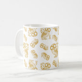Altgriechisches athenisches Eulenmuster  Kaffeetasse (Vorderseite Links)