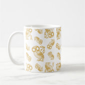 Altgriechisches athenisches Eulenmuster  Kaffeetasse (Links)
