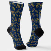 Altgriechisches athenisches Eulenmuster Socken (Gewinkelt)