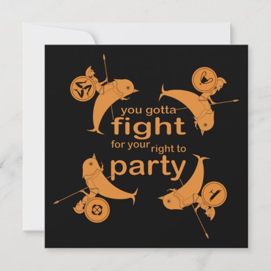 Altgriechisches Party (Symposium) Einladung (Vorderseite)