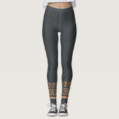 Altgriechisches rustikales Goldsymmetrisches Leggings (Vorderseite)