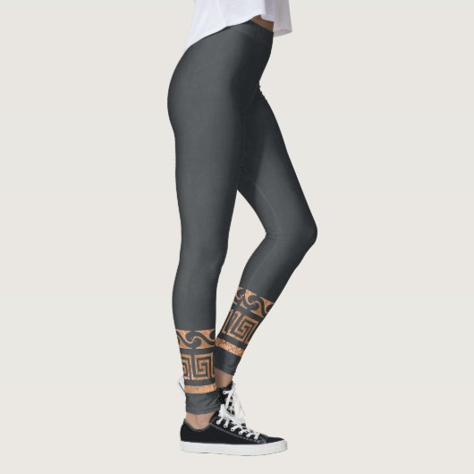 Altgriechisches rustikales Goldsymmetrisches Leggings (Rechts)
