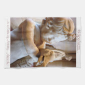 Altgriechisches Skulptur-Aristoteles-Zitat-Tuch Handtuch (Horizontal)