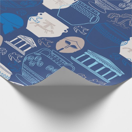 Altgriechisches Wrackpapier Geschenkpapier (Ecke)