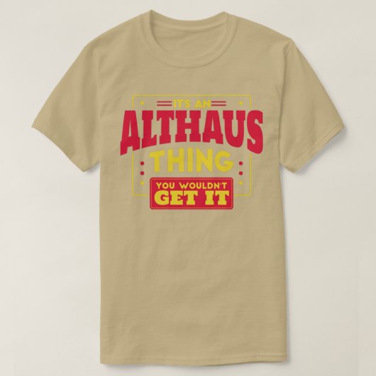 Althaus T-Shirt (Design vorne)