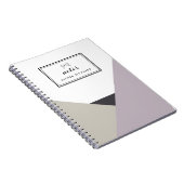 Althea Lilac & Gray Personalisiertes Notebook Notizblock (Rechte Seite)