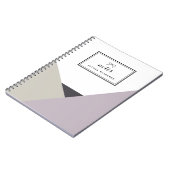 Althea Lilac & Gray Personalisiertes Notebook Notizblock (Linke Seite)