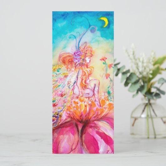 ALTHEA /Whimsical Fairy auf der rosa Blume Ankündigung (Stehend Vorderseite)