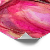 ALTHEA /Whimsical Fairy auf der rosa Blume Poster (Ecke)