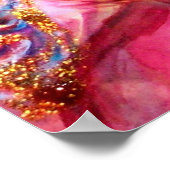 ALTHEA /Whimsical Fairy auf der rosa Blume Poster (Ecke)