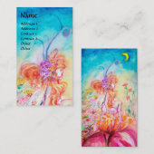 ALTHEA /Whimsical Fairy auf der rosa Blume Visitenkarte (Vorne/Hinten)