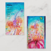 ALTHEA /Whimsical Fairy auf der rosa Blume Visitenkarte (Vorne/Hinten)