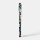 Althergebrachte Patchwork-Quilt-Design iPhone 15 Hülle (Linke Seite)