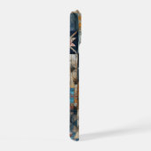 Althergebrachte Patchwork-Quilt-Design iPhone 15 Hülle (Rechte Seite)
