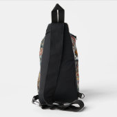 Althergebrachte Patchworkdecke Crossbody Bag (Rückseite)
