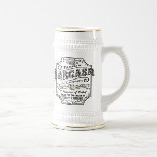 Althergebrachter Sarkasmus Bierglas