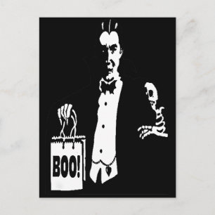 Althergebrachter Vampir-Trick-or-Treater Postkarte