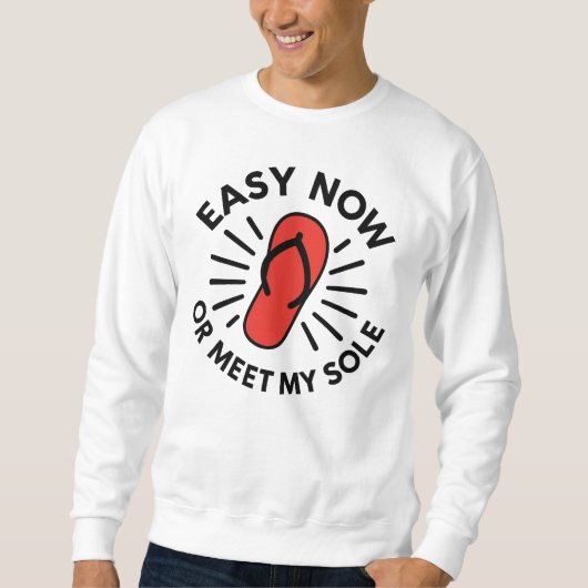 Althergebrachter Warn-Humor Sweatshirt (Vorderseite)