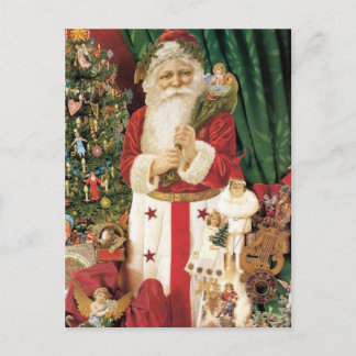 Althergebrachter Weihnachtsmann Feiertagspostkarte