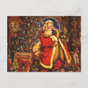 Althergebrachter Weihnachtsmann Feiertagspostkarte