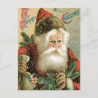 Althergebrachter Weihnachtsmann Feiertagspostkarte