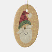 Althergebrachter Weihnachtsmann-Schmuck Keramik Ornament (Rechts)