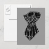 Althergebrachtes Korsett Postkarte (Vorne/Hinten)