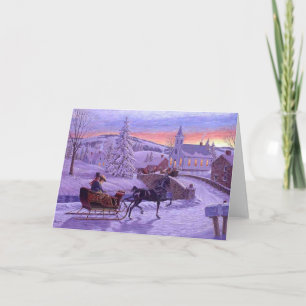Althergebrachtes Vintage-Weihnachten Feiertagskarte