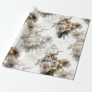 Althergebrachtes, weiches, rosafarbenes, graues Bl Geschenkpapier