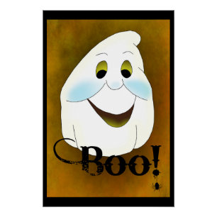 Altherkömmlicher Geist Kopf Boo Poster