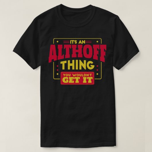 Althoff T-Shirt (Design vorne)