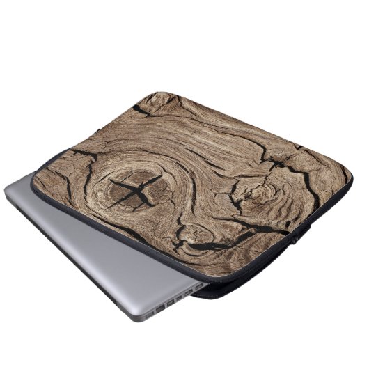 Altholz, Vintag Laptopschutzhülle (Vorne Knopf)