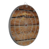 Altholzhintergrund Dartscheibe (Vorderseite Links)