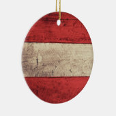 Altholzösterreichische Fahne Keramikornament (Rechts)